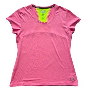 Under Armour HeatGear Semi-Fitted Running Tee Size Large